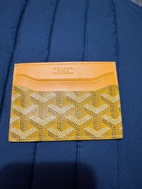 Goyard Yellow-Orange Card Sleeve